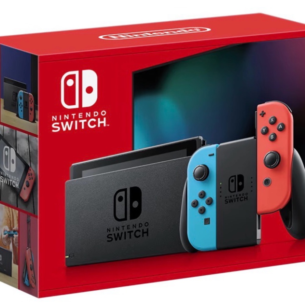 Nintendo Switch Console - Vibrant Red and Blue